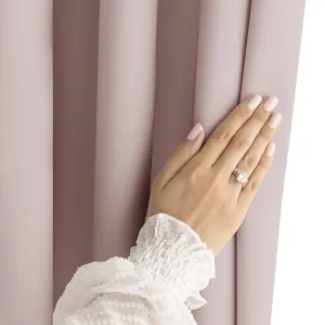 3kraft Záves Carli s očkami púdrovo ružový, veľkosť 200x270