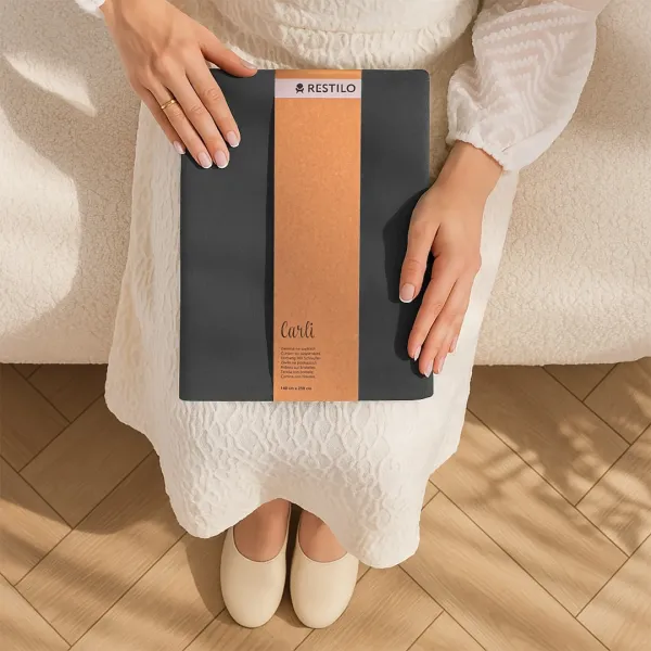 3kraft Záves Carli s priechodkami sivý, veľkosť 200x270