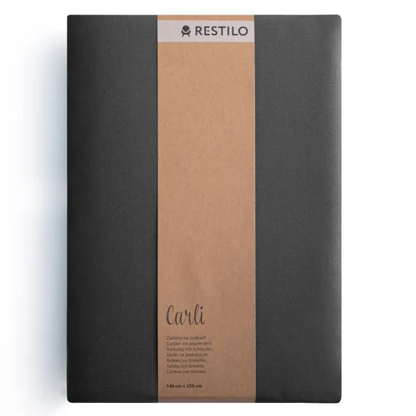 3kraft Záves Carli s priechodkami sivý, veľkosť 200x270