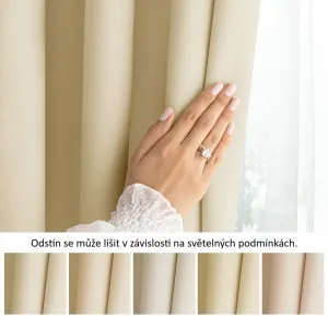 3kraft Záves Carli s multifunkčnou páskou pieskovo béžový, veľkosť 200x270