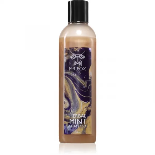 MR FOX Herbal Mint Shampoo bylinný šampón pre mužov 250 ml