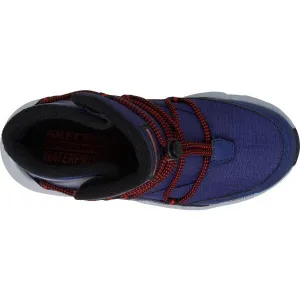 Skechers TURBO TREAD Detská zimná obuv, tmavo modrá, veľkosť