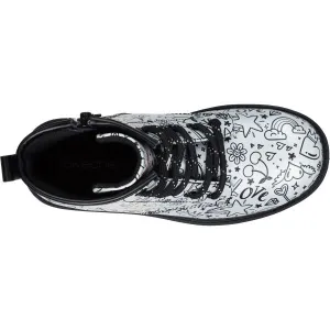 Skechers GRAVLEN HI - DOODLE DOWN Dievčenská zimná obuv, biela, veľkosť