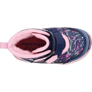 Skechers ILLUMI-BRIGHTS-POWER PAINT Dievčenská zimná obuv, tmavo modrá, veľkosť