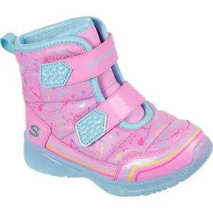 Skechers ILLUMI-BRIGHTS-POWER PAINT Dievčenská zimná obuv, ružová, veľkosť