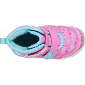 Skechers ILLUMI-BRIGHTS-POWER PAINT Dievčenská zimná obuv, ružová, veľkosť