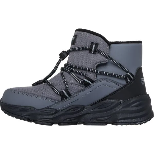 Skechers TURBO TREAD Detská zimná obuv, sivá, veľkosť