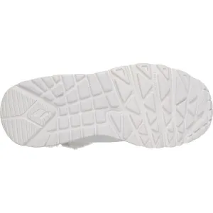 Skechers UNO LITE - COZY LEOPARD Dievčenská zimná obuv, sivá, veľkosť