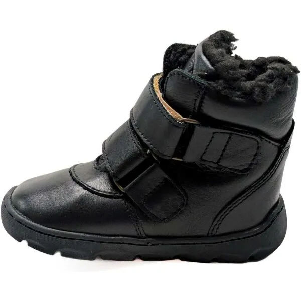 PEGRES SBF 42 2.1 Detská zimná barefoot obuv, čierna, veľkosť