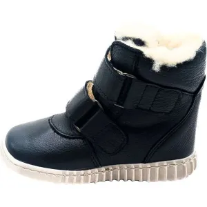 PEGRES B 1706 Detská zimná barefoot obuv, čierna, veľkosť