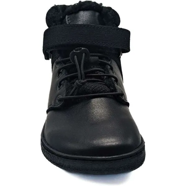 PEGRES BF 40 0.1 Detská zimná barefoot obuv, čierna, veľkosť
