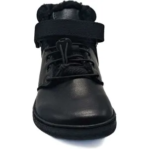 PEGRES BF 40 0.1 Detská zimná barefoot obuv, čierna, veľkosť