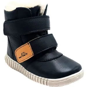 PEGRES B 1706 Detská zimná barefoot obuv, čierna, veľkosť