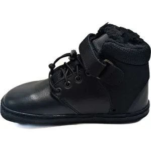 PEGRES BF 40 0.1 Detská zimná barefoot obuv, čierna, veľkosť