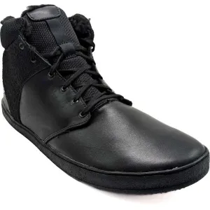 PEGRES BF 83 0.1 Pánska zimná barefoot obuv, čierna, veľkosť