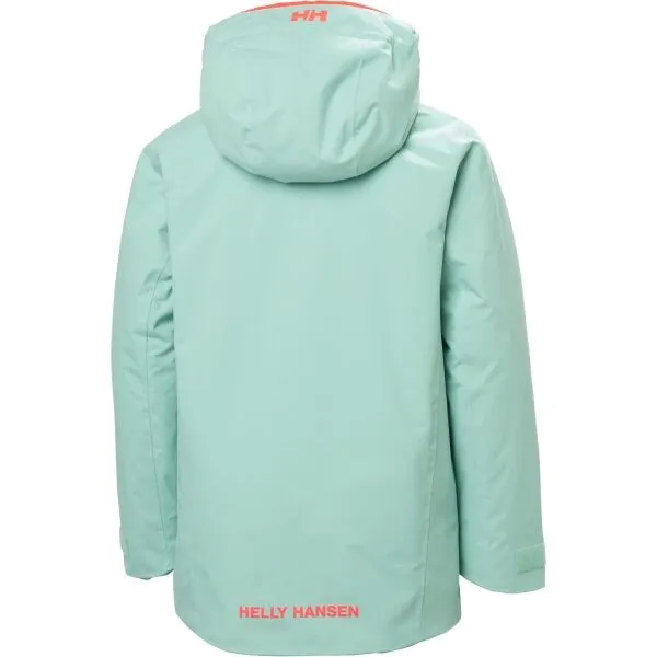 Helly Hansen JR TRAVERSE JACKET Detská lyžiarska bunda, svetlo zelená, veľkosť