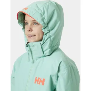Helly Hansen JR TRAVERSE JACKET Detská lyžiarska bunda, svetlo zelená, veľkosť