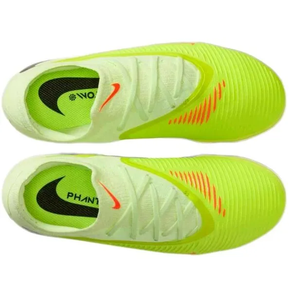 Nike JR PHANTOM 6 LOW PRO FG/MG Detské kopačky, svetlo zelená, veľkosť 36.5