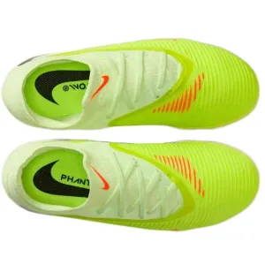 Nike JR PHANTOM 6 LOW PRO FG/MG Detské kopačky, svetlo zelená, veľkosť 36.5