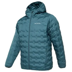 Columbia DELTA RIDGE DOWN HOODED JACKET Pánska zimná bunda, tyrkysová, veľkosť