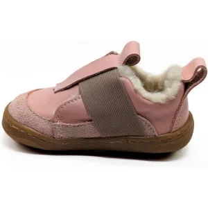 PEGRES SBF 64W Detská zimná barefoot obuv, ružová, veľkosť