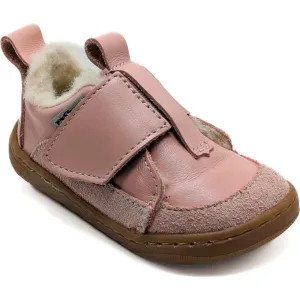 PEGRES SBF 64W Detská zimná barefoot obuv, ružová, veľkosť