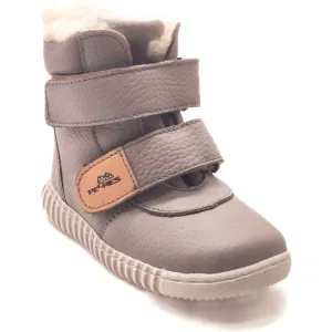 PEGRES B 1706 Detská zimná barefoot obuv, sivá, veľkosť