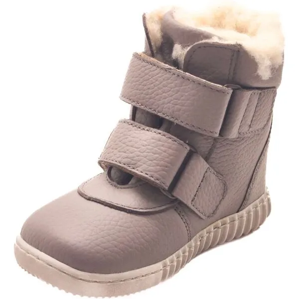 PEGRES B 1706 Detská zimná barefoot obuv, sivá, veľkosť