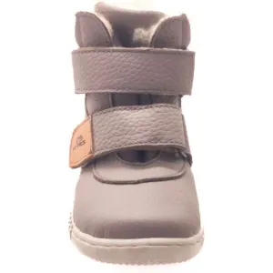 PEGRES B 1706 Detská zimná barefoot obuv, sivá, veľkosť