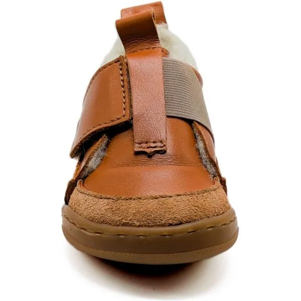 PEGRES SBF 64W Detská zimná barefoot obuv, hnedá, veľkosť