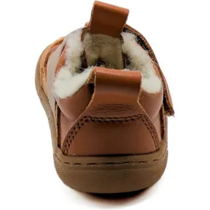 PEGRES SBF 64W Detská zimná barefoot obuv, hnedá, veľkosť