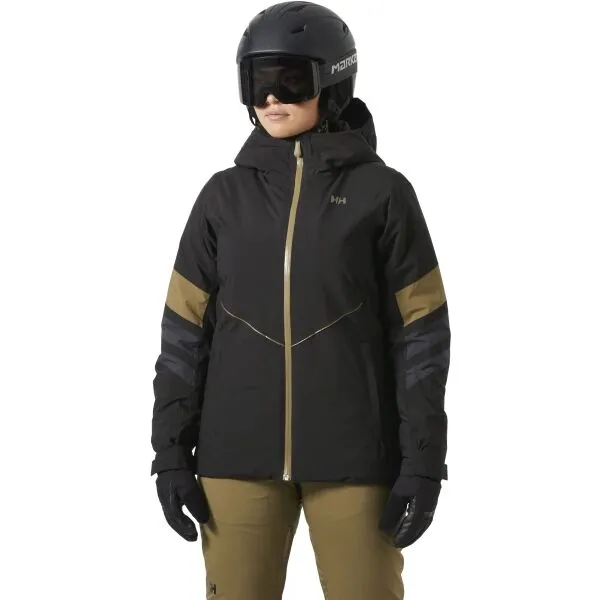 Helly Hansen W PANORAMA INS JACKET Dámska lyžiarska bunda, čierna, veľkosť