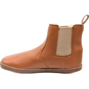 PEGRES BF 58 W Dámska zimná barefoot obuv, hnedá, veľkosť