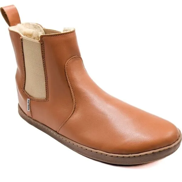 PEGRES BF 58 W Dámska zimná barefoot obuv, hnedá, veľkosť