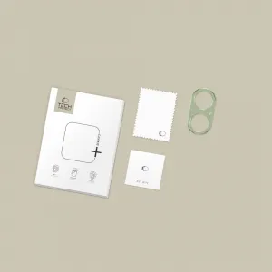 Tech-Protect CamAlloy Fit ochranné sklo na kameru na iPhone 17, zelené