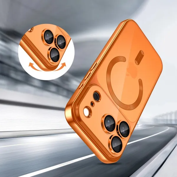 Tech-Protect MagFlex MagSafe iPhone 17 Pro, lesklá oranžová