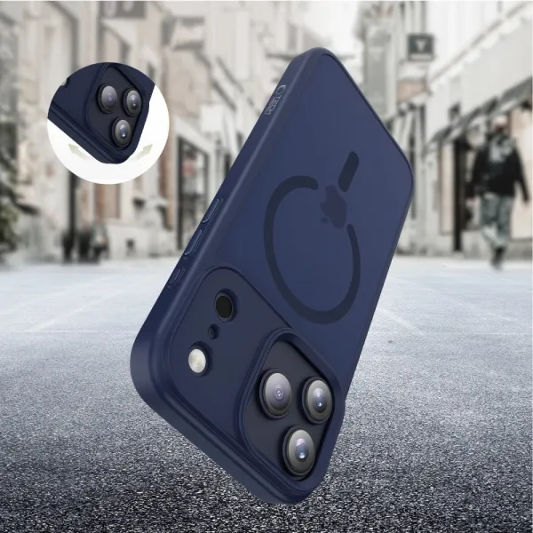 Tech-Protect MagMat MagSafe iPhone 17 Pro, matná modrá