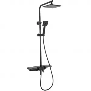 REA REA - Sprchový set s batériou 150mm Bravo čierna REA-P0636