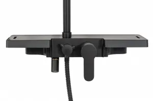 REA REA - Sprchový set s batériou 150mm Bravo čierna REA-P0636