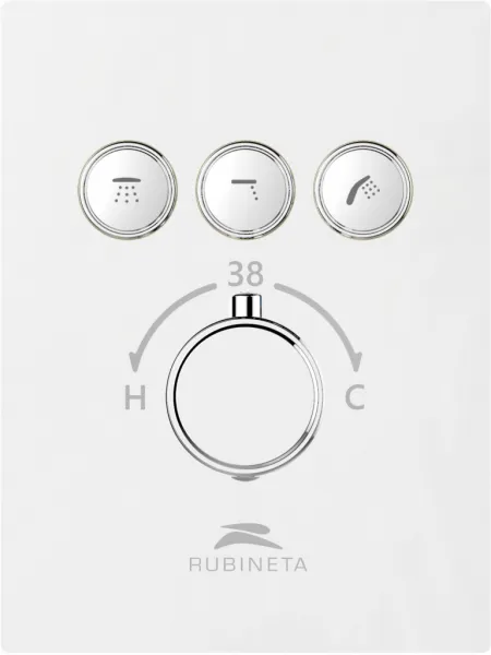 Rubineta - Termostatická podomietková batéria Thermo-3F OLBAPM0016