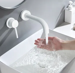 REA - Podomietková umývadlová batéria Lungo biela + BOX REA-B9559