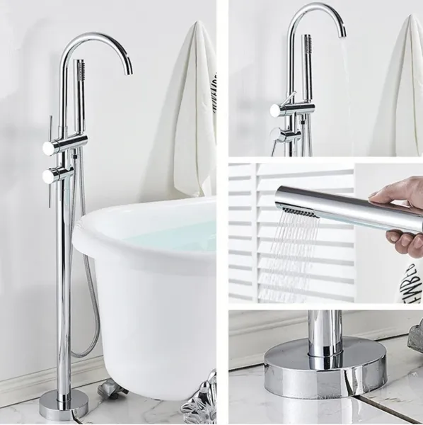 CALANI - Vaňová batéria voľne stojaca NEXOS F chromE CAL-B0052