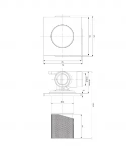 OMNIRES - CONTOUR sprchová batéria podomietková chróm /CR/ CT8045CR