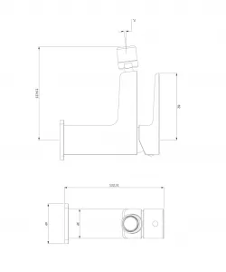 OMNIRES - PARMA bidetová batéria grafit /GR/ PM7420GR