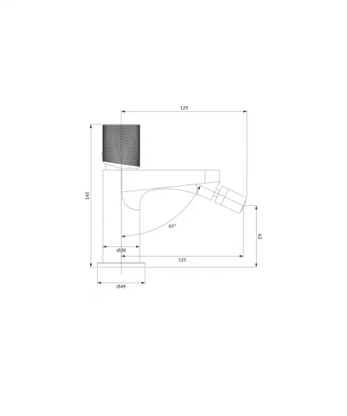 OMNIRES - CONTOUR bidetová batéria chróm /CR/ CT8020CR