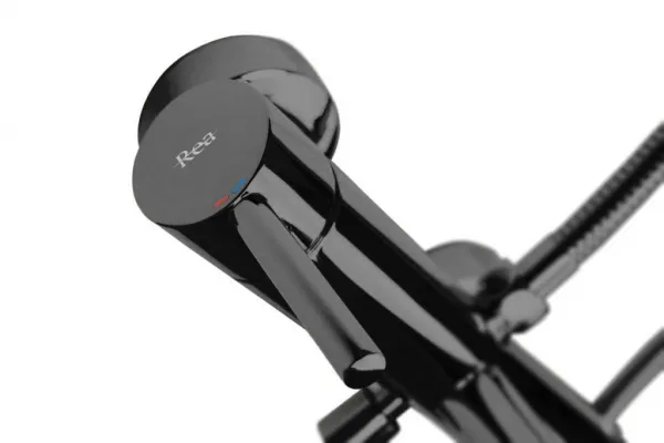 REA - Vaňová batéria Lungo čierna metalická REA-B4422