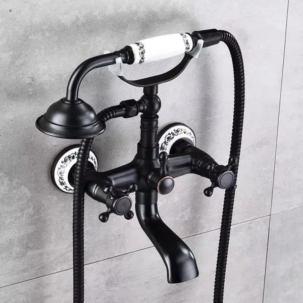 REA - Vaňová batéria Rustico Old Black REA-B0701