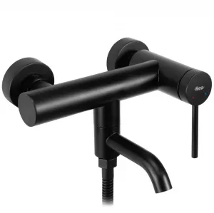 REA - Vaňová nástenná batéria Clif Black REA-B4240