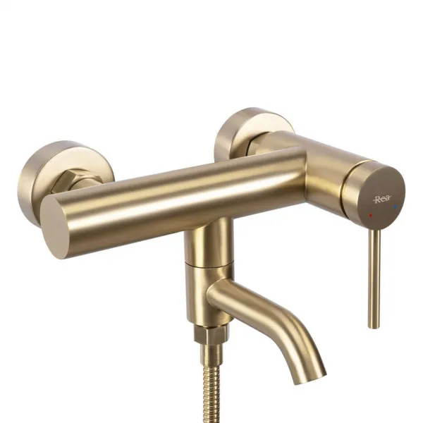 REA - Vaňová nástenná batéria Clif - matná Brush Gold REA-B4242