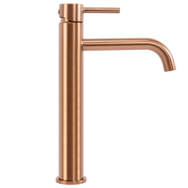 REA - Umývadlová batéria LUNGO - brúsené Copper, vysoká REA-B1114